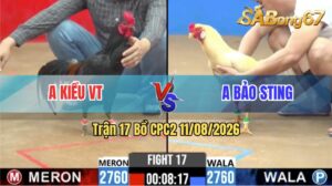 Trận 17 CPC2 11/08/2026 – Anh Kiều Thành Công Hạ Anh Bảo Sting