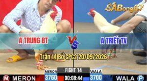 Trận 14 CPC2 20/09/2026 – Anh Trung Bến Tre Và Anh Triết Vũng Tàu